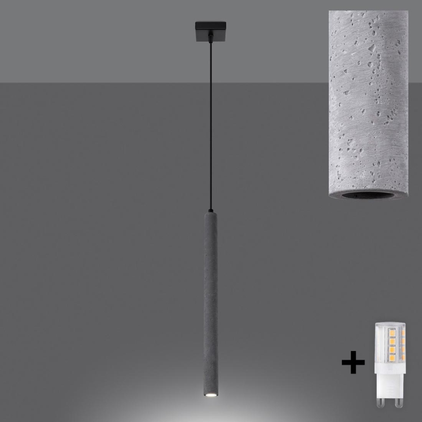 Brilagi - LED luster na sajli DRIFA 1xG9/4W/230V beton