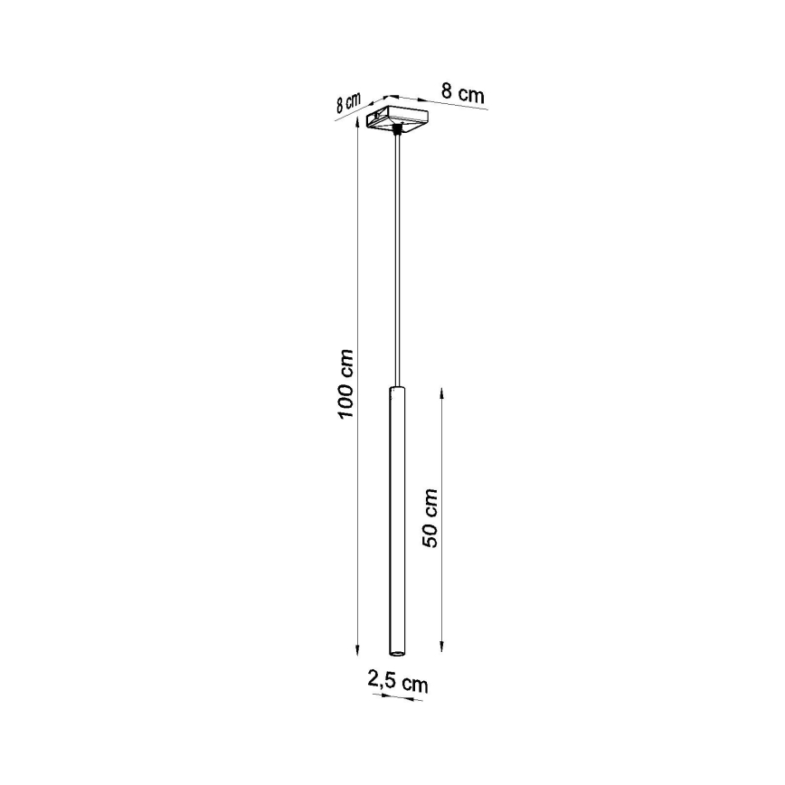 Brilagi -  LED luster na sajli DRIFA 1xG9/4W/230V crno
