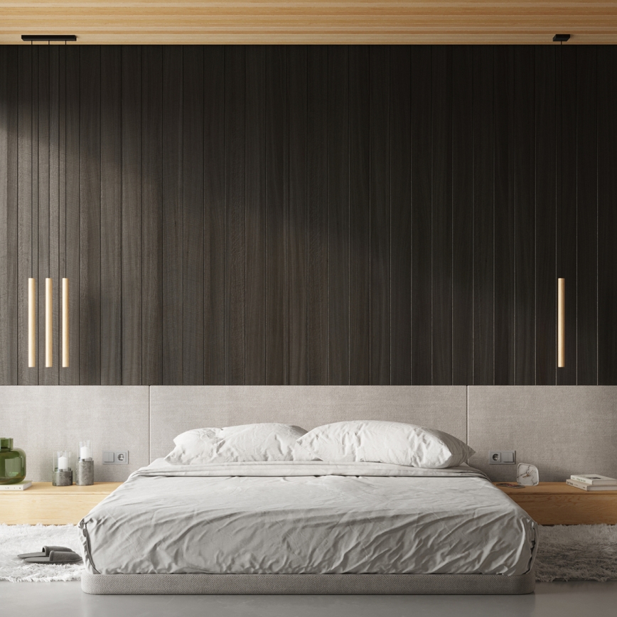 Brilagi - LED luster na sajli DRIFA 1xG9/4W/230V drvo