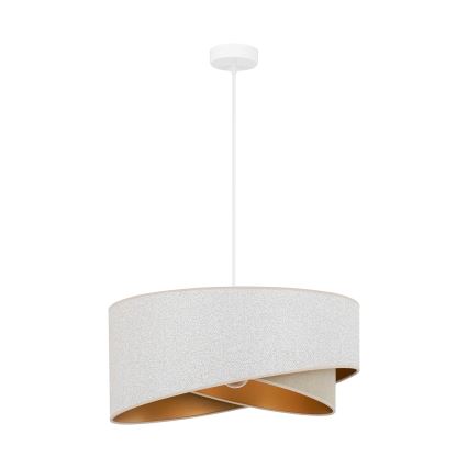 Brilagi - LED luster na sajli LYRA 1xE27/15W/230V bela/bež/zlatna