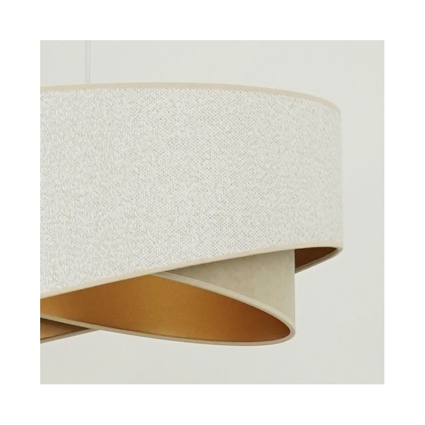 Brilagi - LED luster na sajli LYRA 1xE27/15W/230V bela/bež/zlatna