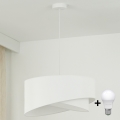 Brilagi - LED luster na sajli LYRA 1xE27/15W/230V bela