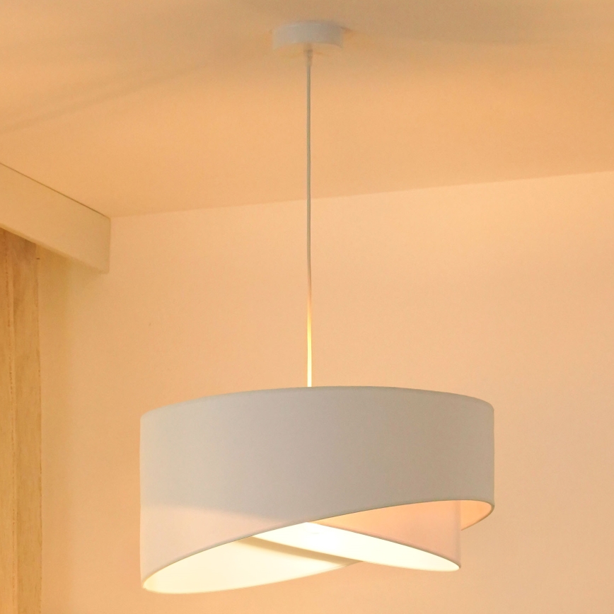 Brilagi - LED luster na sajli LYRA 1xE27/15W/230V bela