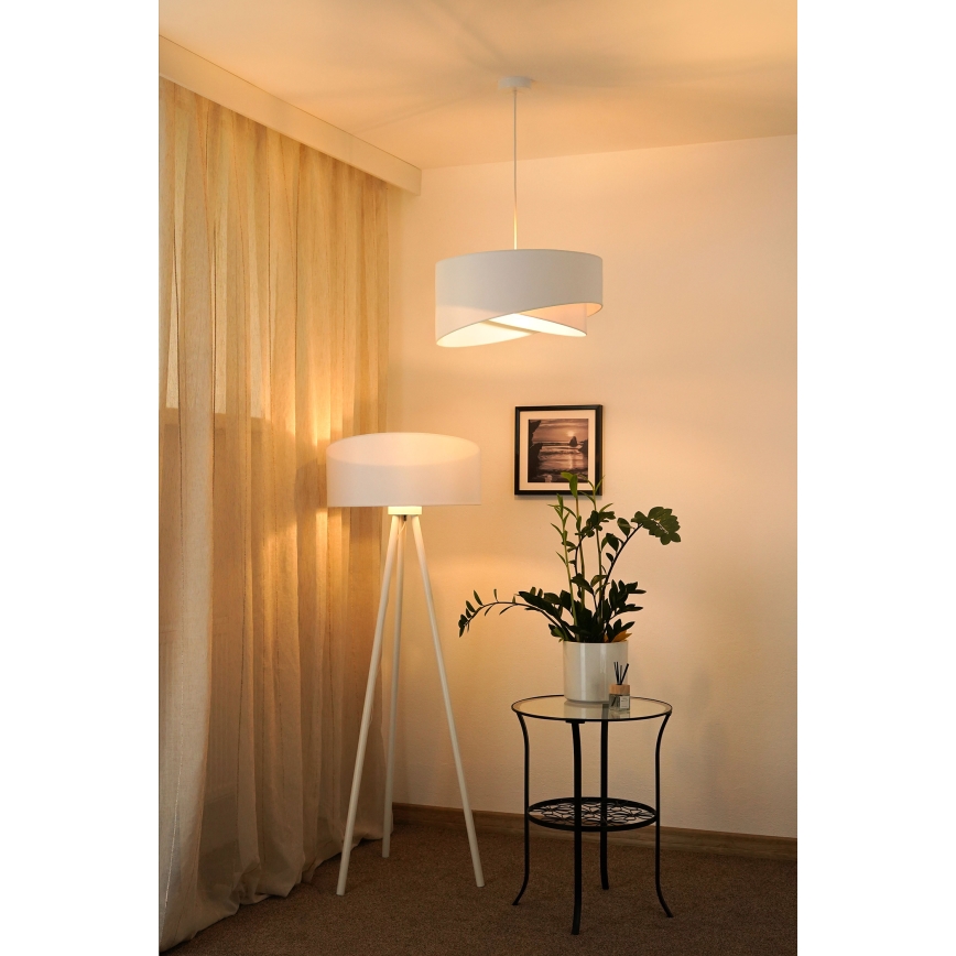 Brilagi - LED luster na sajli LYRA 1xE27/15W/230V bela