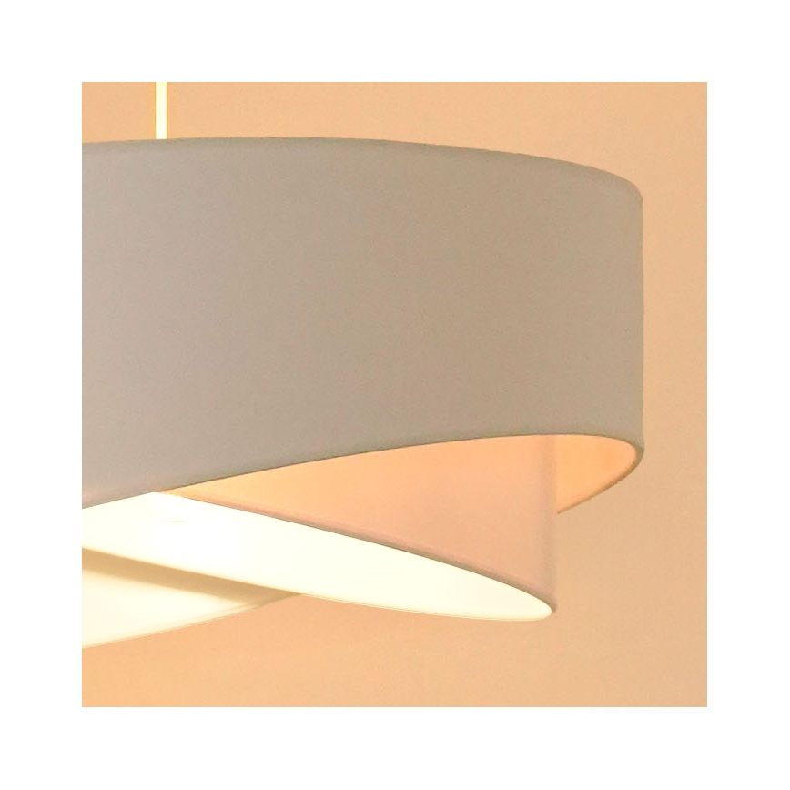 Brilagi - LED luster na sajli LYRA 1xE27/15W/230V bela