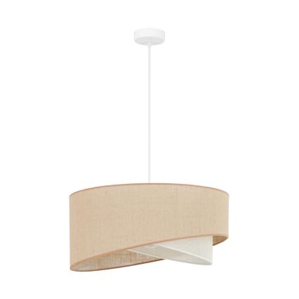 Brilagi - LED luster na sajli LYRA 1xE27/15W/230V bež/kremasta