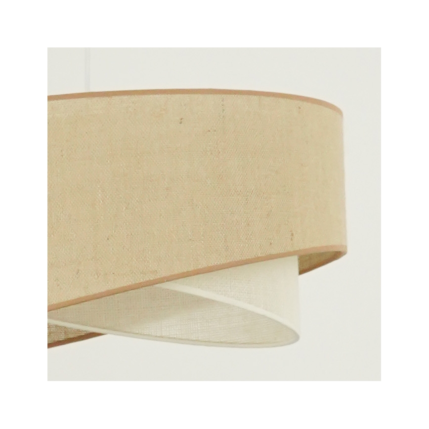 Brilagi - LED luster na sajli LYRA 1xE27/15W/230V bež/kremasta