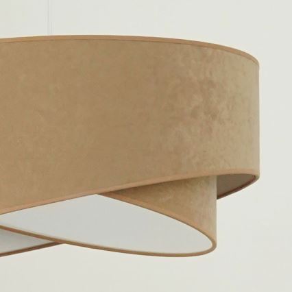 Brilagi - LED luster na sajli LYRA 1xE27/15W/230V braon/bela