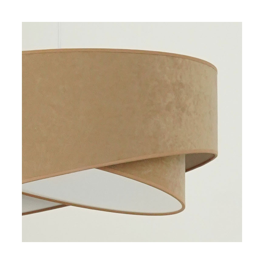 Brilagi - LED luster na sajli LYRA 1xE27/15W/230V braon/bela