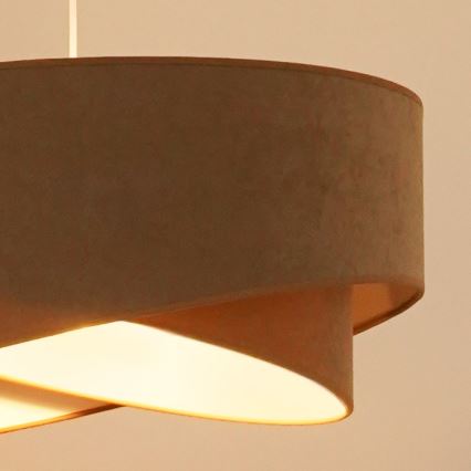 Brilagi - LED luster na sajli LYRA 1xE27/15W/230V braon/bela