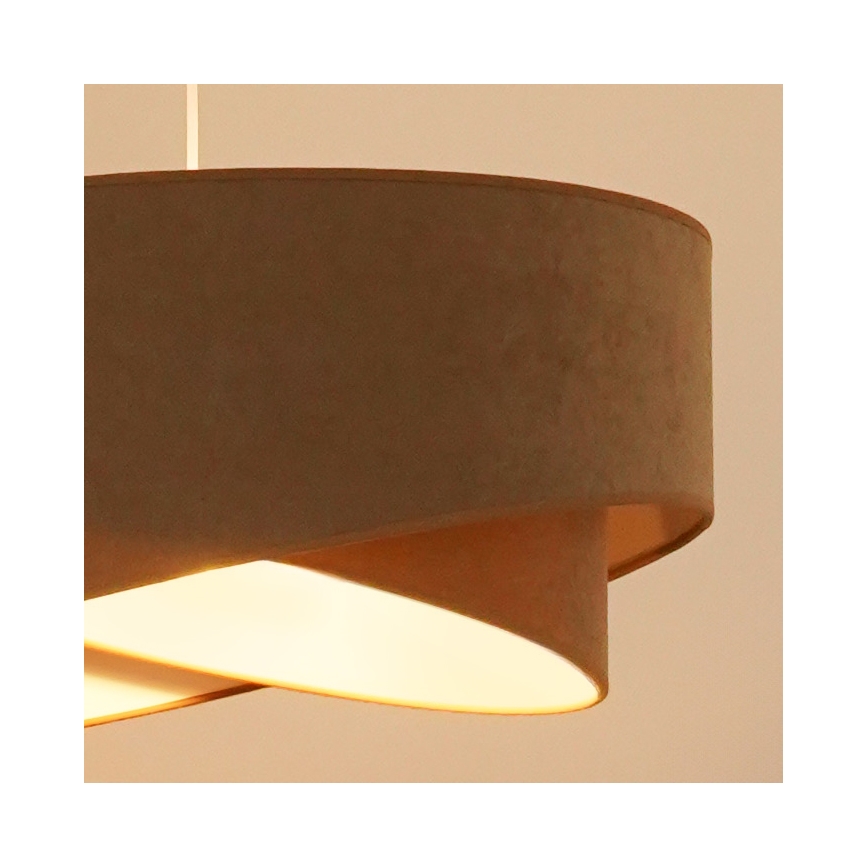 Brilagi - LED luster na sajli LYRA 1xE27/15W/230V braon/bela