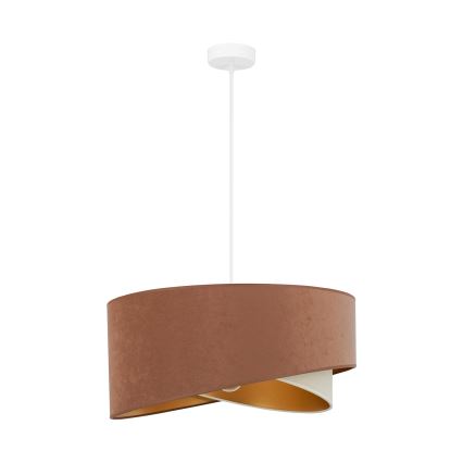 Brilagi - LED luster na sajli LYRA 1xE27/15W/230V braon/kremasta/zlatna