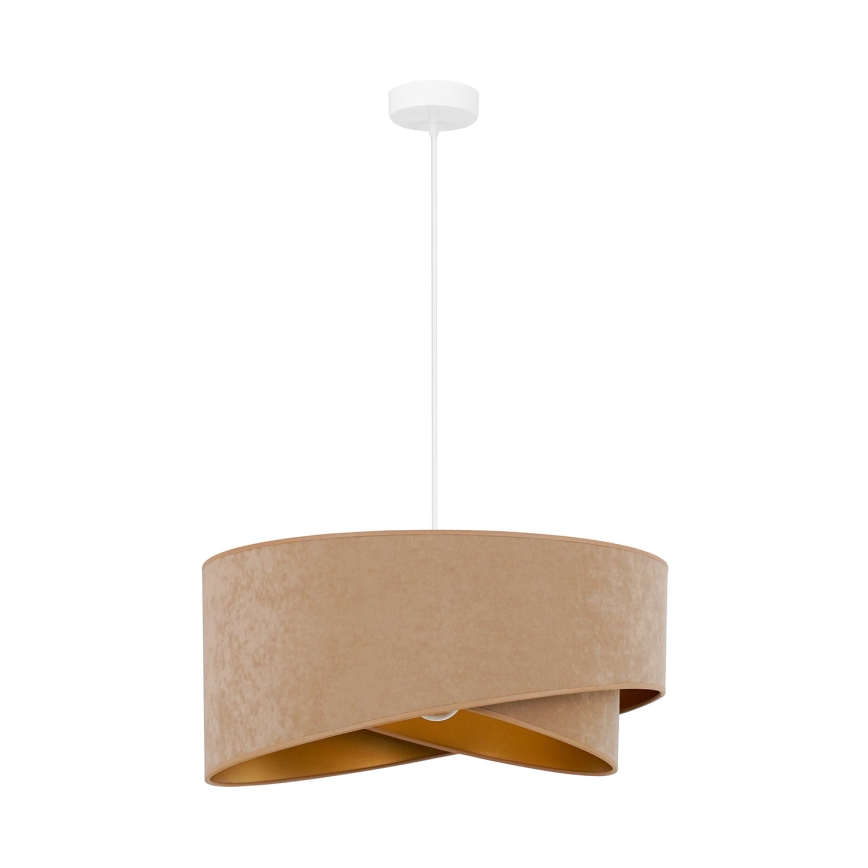 Brilagi - LED luster na sajli LYRA 1xE27/15W/230V braon/zlatna