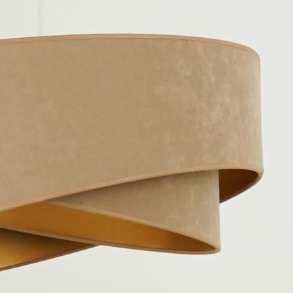 Brilagi - LED luster na sajli LYRA 1xE27/15W/230V braon/zlatna