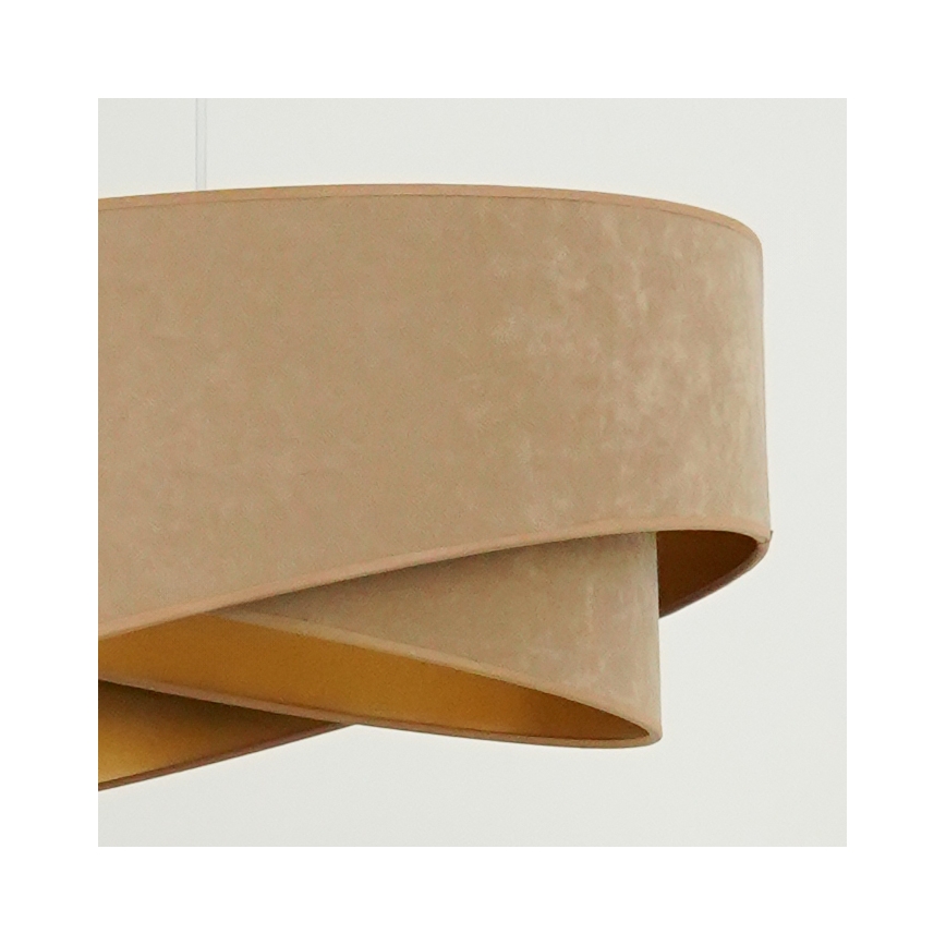 Brilagi - LED luster na sajli LYRA 1xE27/15W/230V braon/zlatna