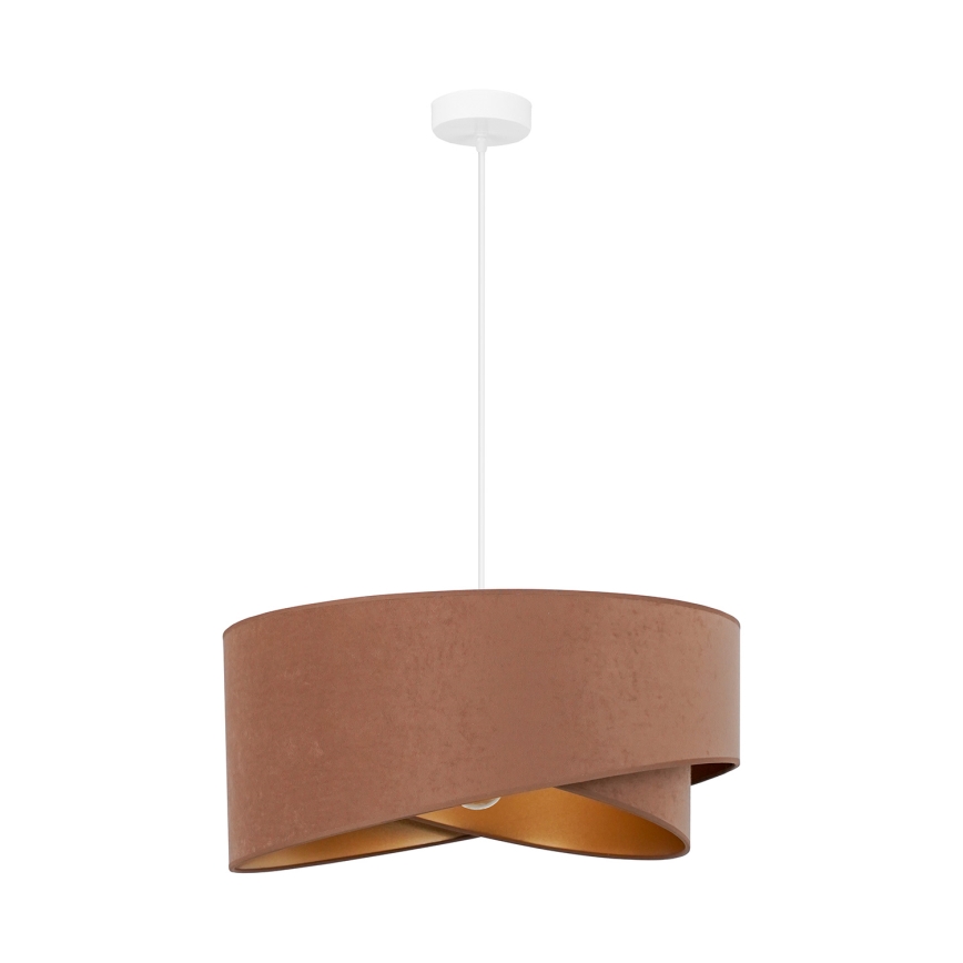 Brilagi - LED luster na sajli LYRA 1xE27/15W/230V braon/zlatna