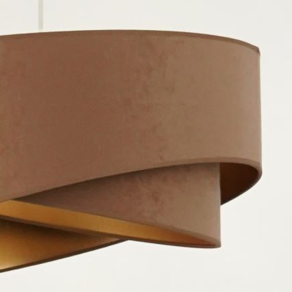 Brilagi - LED luster na sajli LYRA 1xE27/15W/230V braon/zlatna