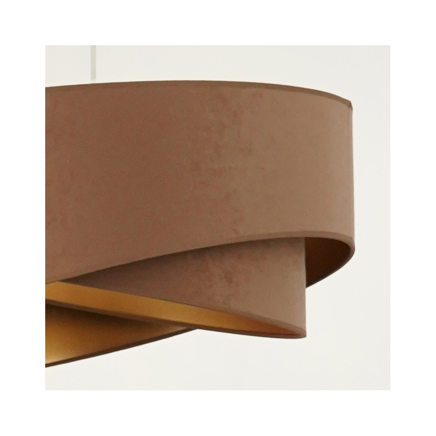 Brilagi - LED luster na sajli LYRA 1xE27/15W/230V braon/zlatna