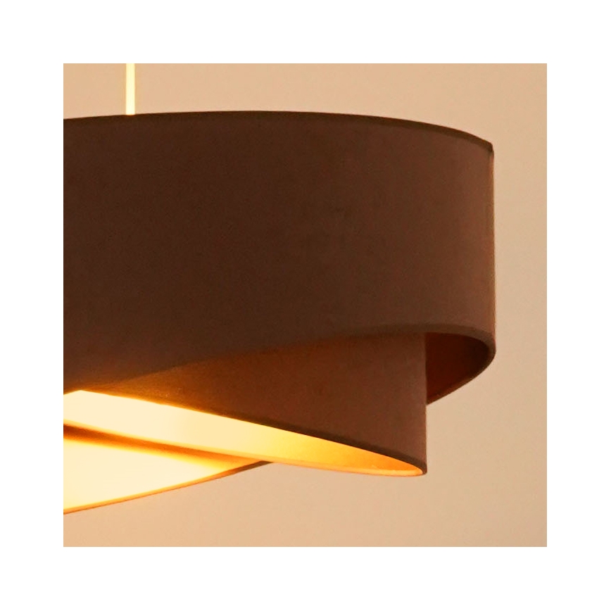 Brilagi - LED luster na sajli LYRA 1xE27/15W/230V braon/zlatna