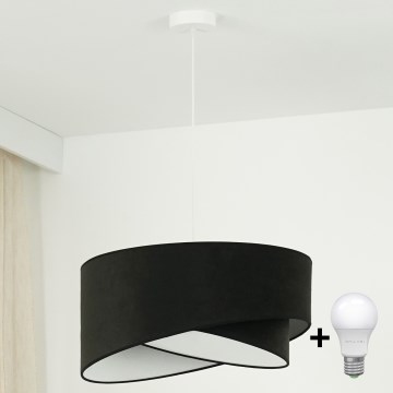 Brilagi - LED luster na sajli LYRA 1xE27/15W/230V crno/bela