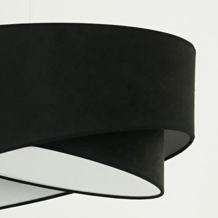 Brilagi - LED luster na sajli LYRA 1xE27/15W/230V crno/bela