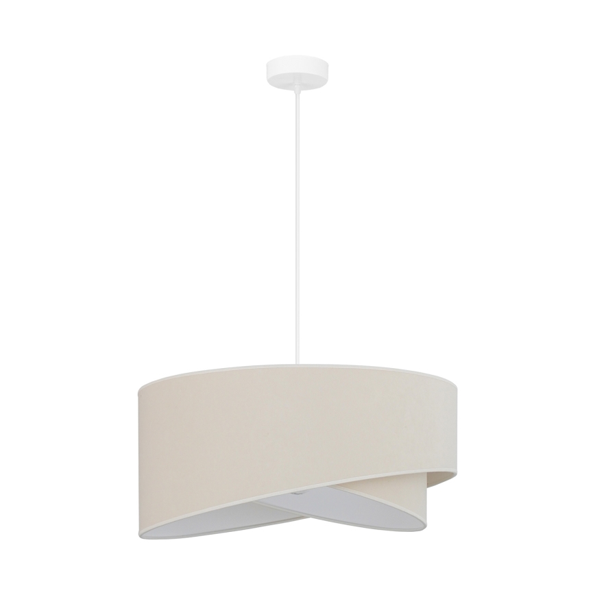 Brilagi - LED luster na sajli LYRA 1xE27/15W/230V kremasta/bela