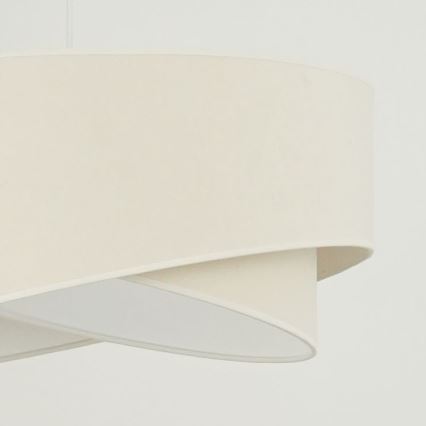 Brilagi - LED luster na sajli LYRA 1xE27/15W/230V kremasta/bela