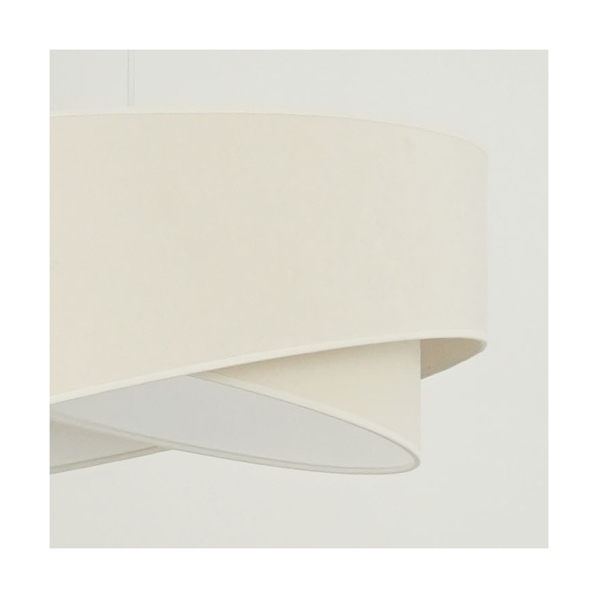 Brilagi - LED luster na sajli LYRA 1xE27/15W/230V kremasta/bela