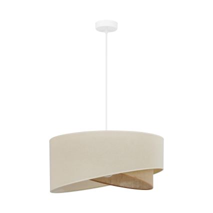 Brilagi - LED luster na sajli LYRA 1xE27/15W/230V kremasta/bež