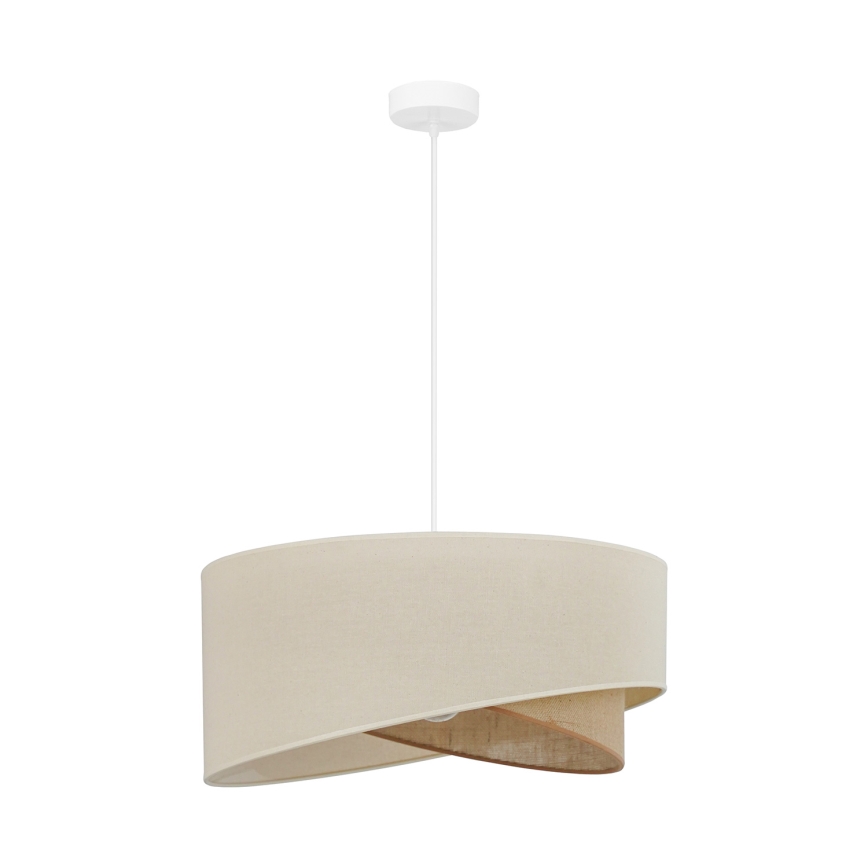 Brilagi - LED luster na sajli LYRA 1xE27/15W/230V kremasta/bež
