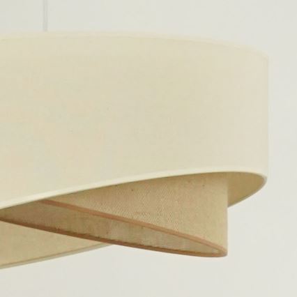 Brilagi - LED luster na sajli LYRA 1xE27/15W/230V kremasta/bež