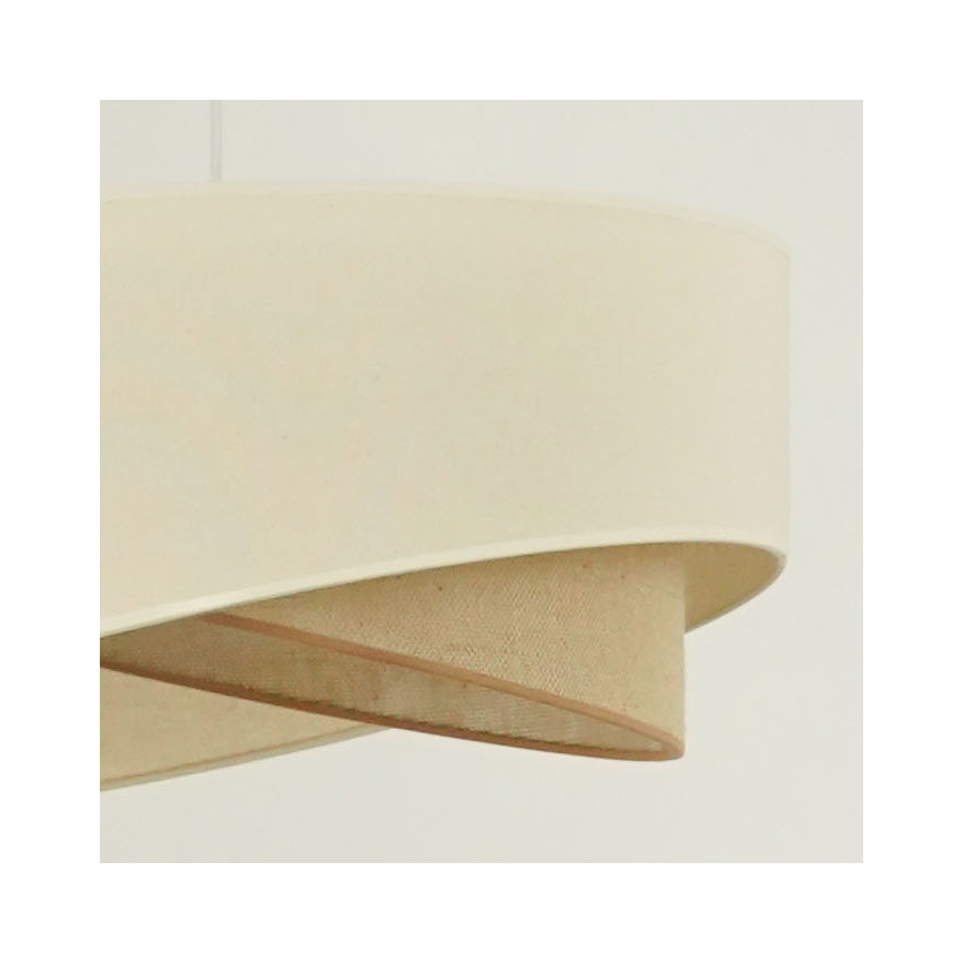 Brilagi - LED luster na sajli LYRA 1xE27/15W/230V kremasta/bež