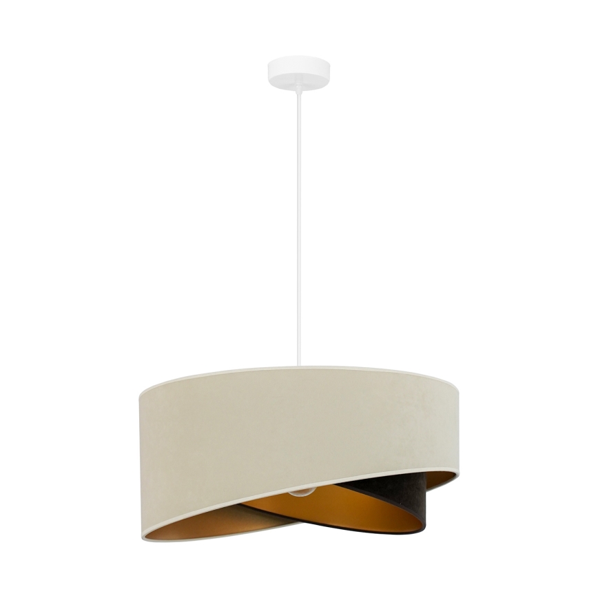 Brilagi - LED luster na sajli LYRA 1xE27/15W/230V kremasta/crno/zlatna