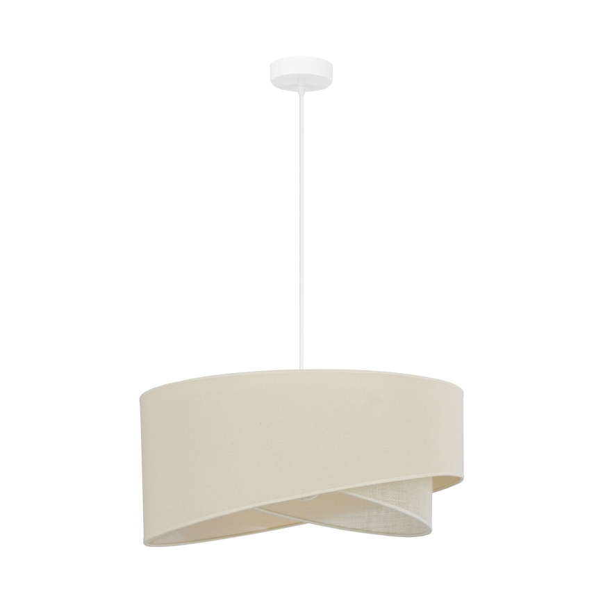 Brilagi - LED luster na sajli LYRA 1xE27/15W/230V kremasta