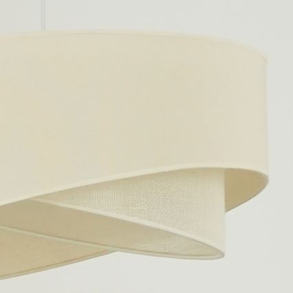 Brilagi - LED luster na sajli LYRA 1xE27/15W/230V kremasta
