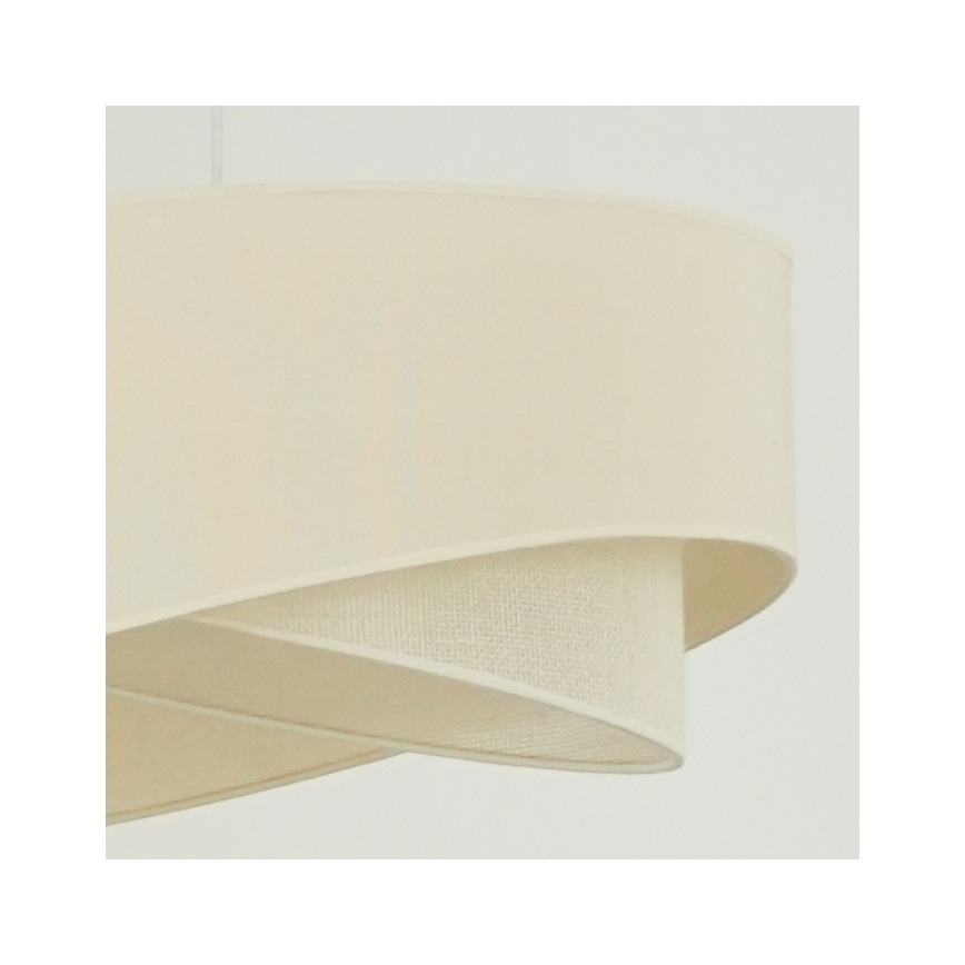 Brilagi - LED luster na sajli LYRA 1xE27/15W/230V kremasta
