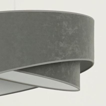 Brilagi - LED luster na sajli LYRA 1xE27/15W/230V sivo/bela