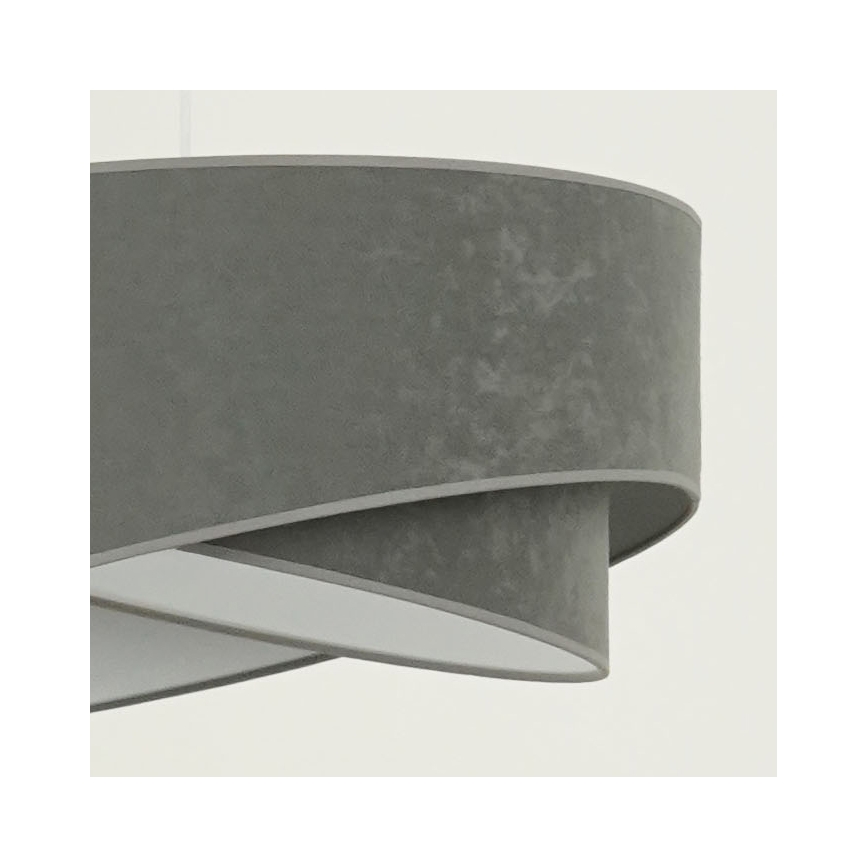 Brilagi - LED luster na sajli LYRA 1xE27/15W/230V sivo/bela