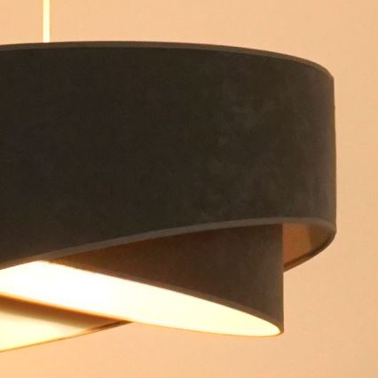 Brilagi - LED luster na sajli LYRA 1xE27/15W/230V sivo/bela