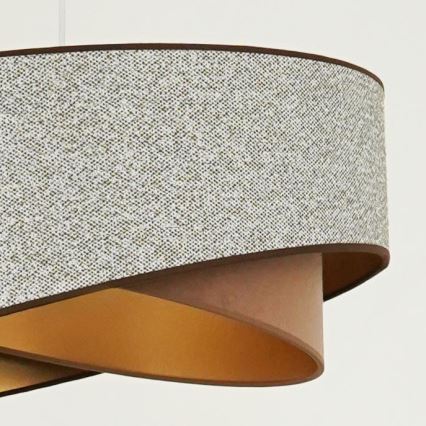 Brilagi - LED luster na sajli LYRA 1xE27/15W/230V sivo/kremasta/zlatna