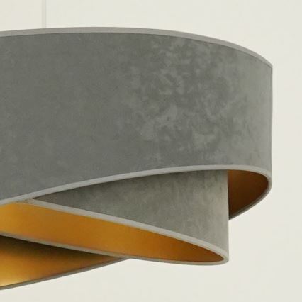 Brilagi - LED luster na sajli LYRA 1xE27/15W/230V sivo/zlatna