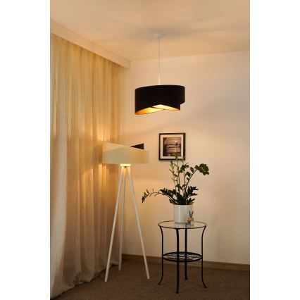Brilagi - LED luster na sajli LYRA 1xE27/15W/230V tamno braon/zlatna
