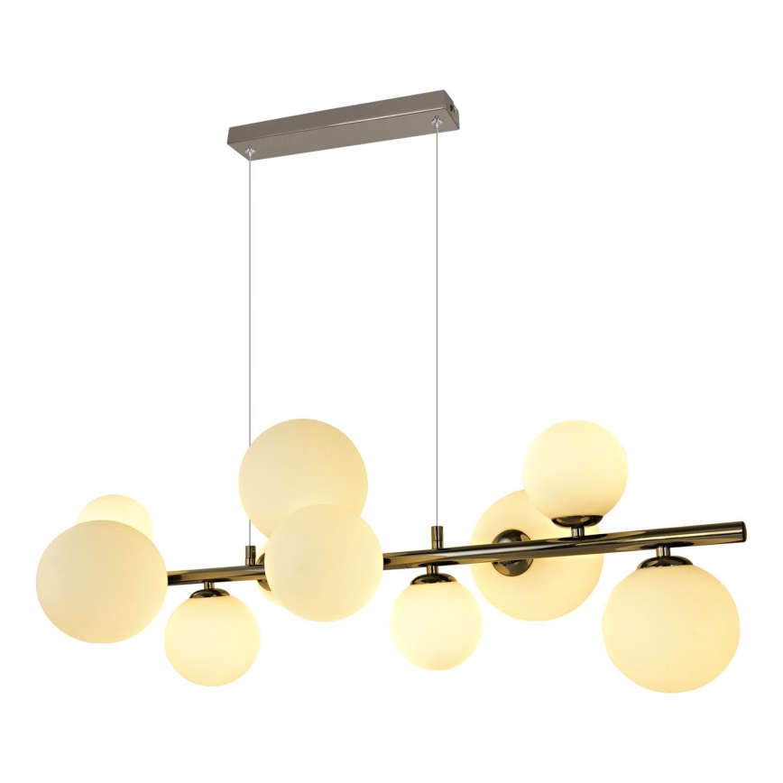 Brilagi - LED luster na sajli MILLA 10xG9/3W/230V sjajni krom/bela
