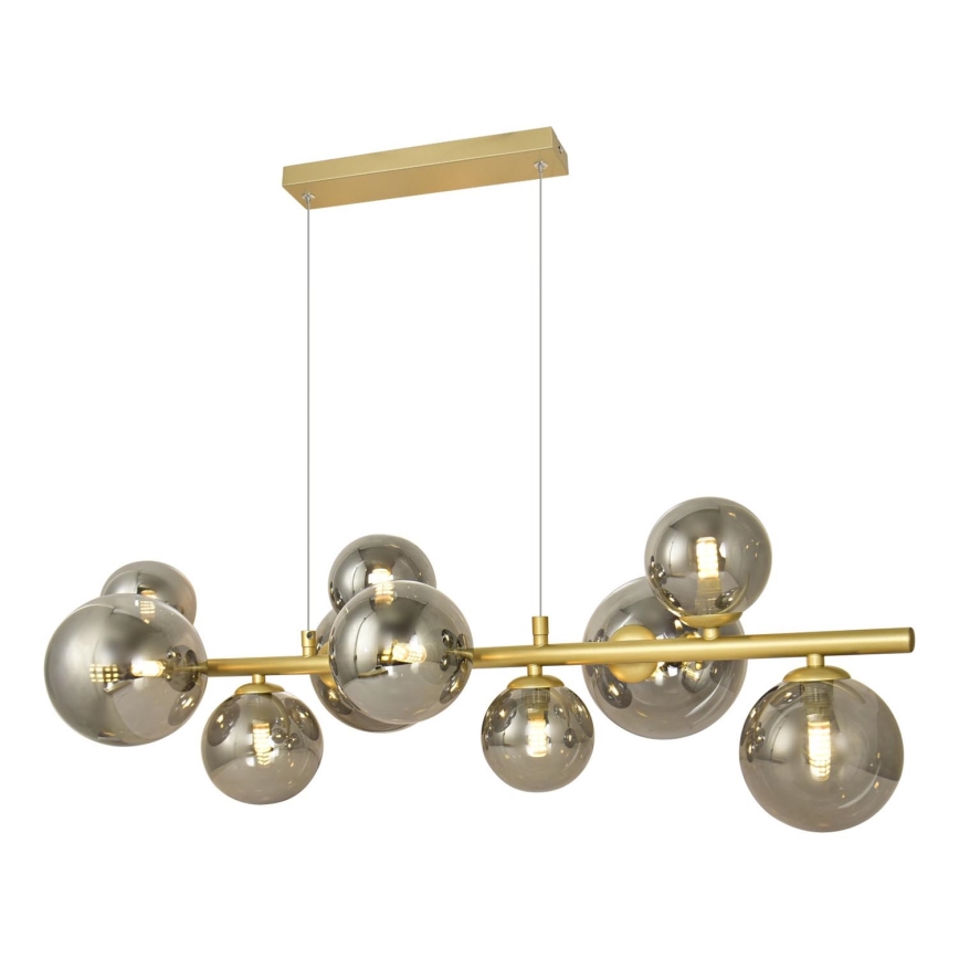 Brilagi - LED luster na sajli MILLA 10xG9/3W/230V zlatna/dimno