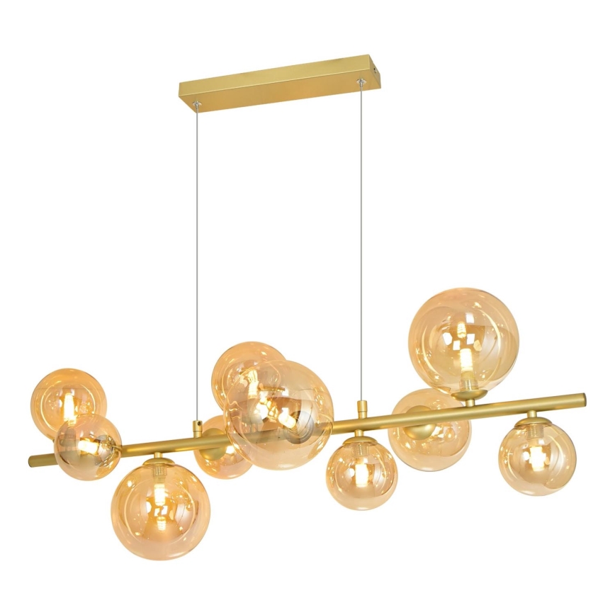 Brilagi - LED luster na sajli MILLA 10xG9/3W/230V zlatna