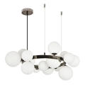 Brilagi - LED luster na sajli MILLA 15xG9/3W/230V sjajni krom/bela