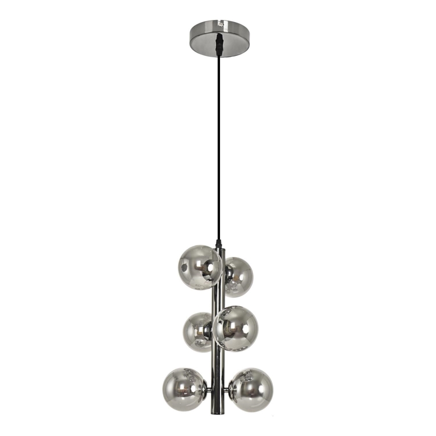 Brilagi - LED luster na sajli MILLA 6xG9/3W/230V sjajni krom/dimno