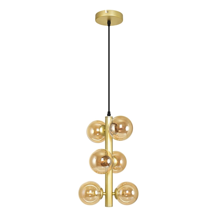 Brilagi - LED luster na sajli MILLA 6xG9/3W/230V zlatna