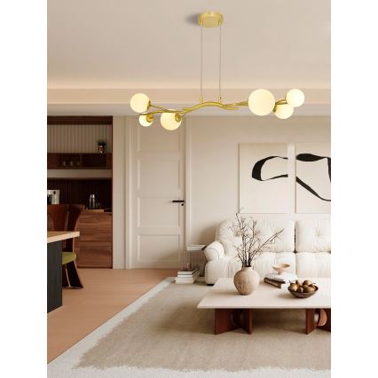 Brilagi - LED luster na sajli MISTEL 6xG9/3W/230V zlatna/bela
