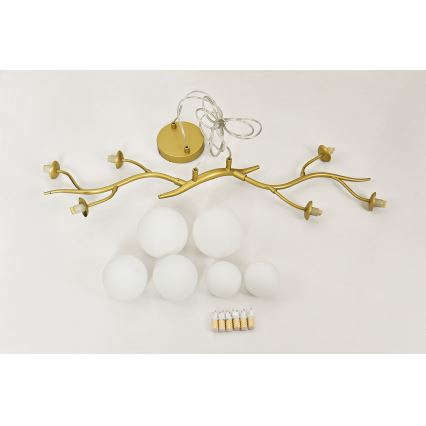 Brilagi - LED luster na sajli MISTEL 6xG9/3W/230V zlatna/bela